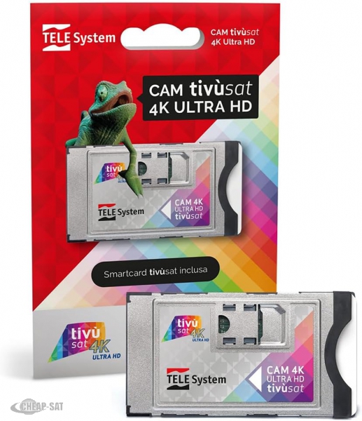 CAM Tivùsat 4K Ultra HD  inklusive BLACK Smartcard NEW